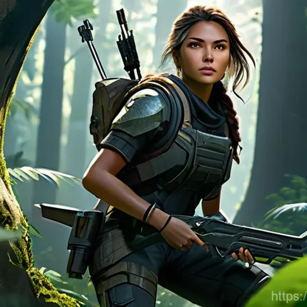 이터널리턴 신규 콘텐츠 활용법 - **Nadine, The Apex Huntress, with Dynamic Item Recommendation:** A determined young woman, Nadin...