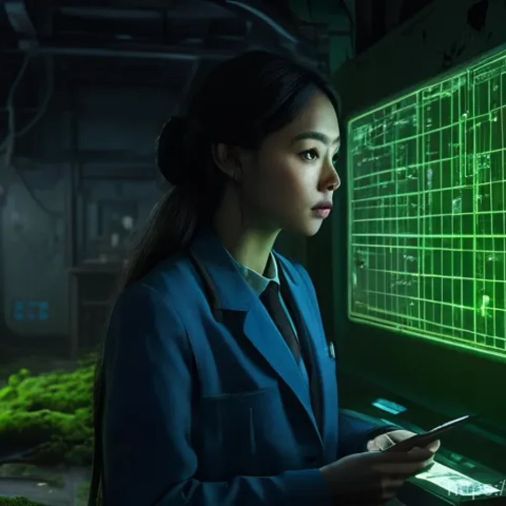 이터널리턴 PvE 모드 확장 - **Prompt 1: Unraveling the Forgotten Lab's Secrets** "Aya, the astute detective from Eternal Ret...