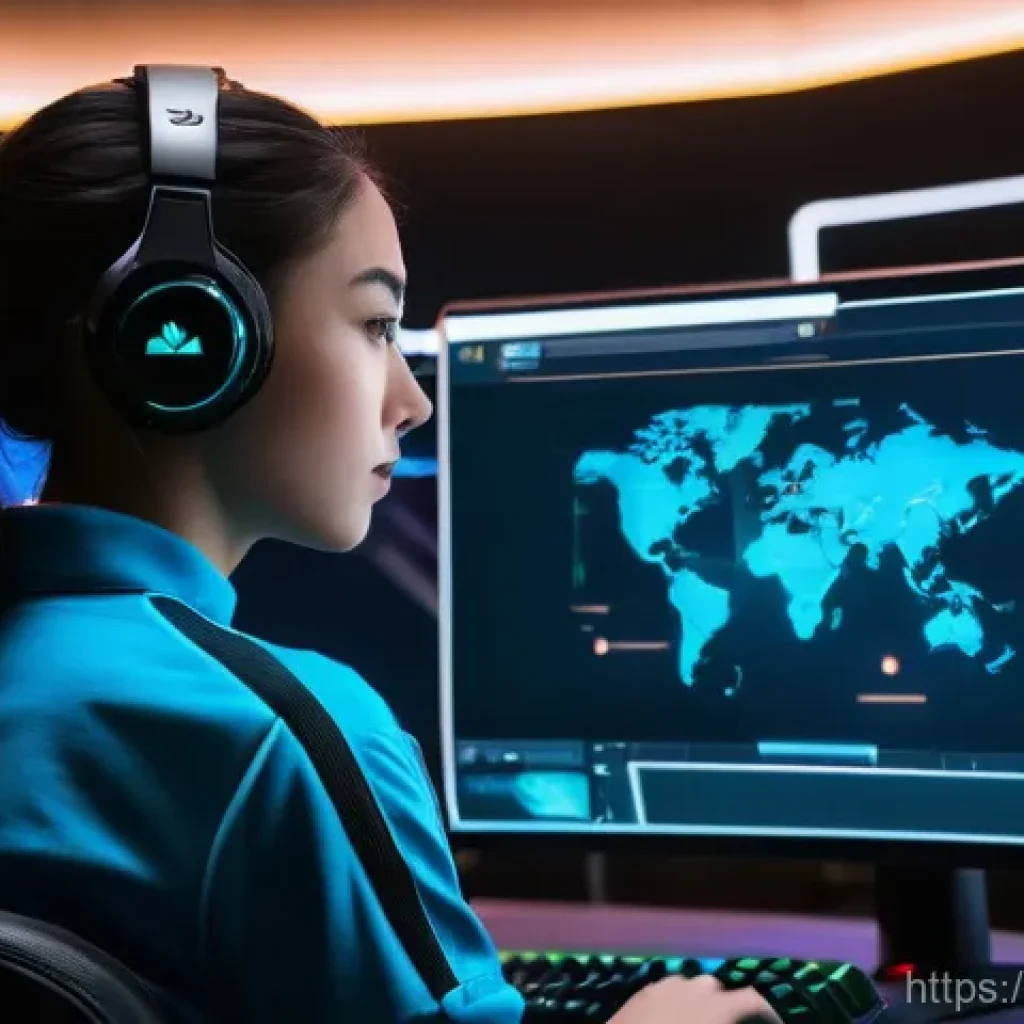 이터널리턴 글로벌 경기 관전 - "Strategic Early Game Pathing"** A medium shot of a focused, young adult Eternal Return professional...