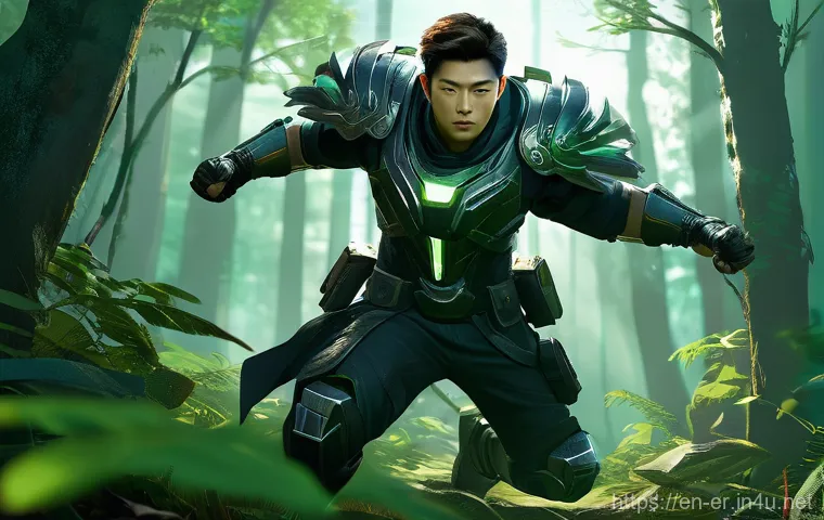 이터널리턴 스킬 티어 리스트 - **Prompt for Early Game Prowess: Hyunwoo in Action** "A highly detailed, dynamic digital paintin...