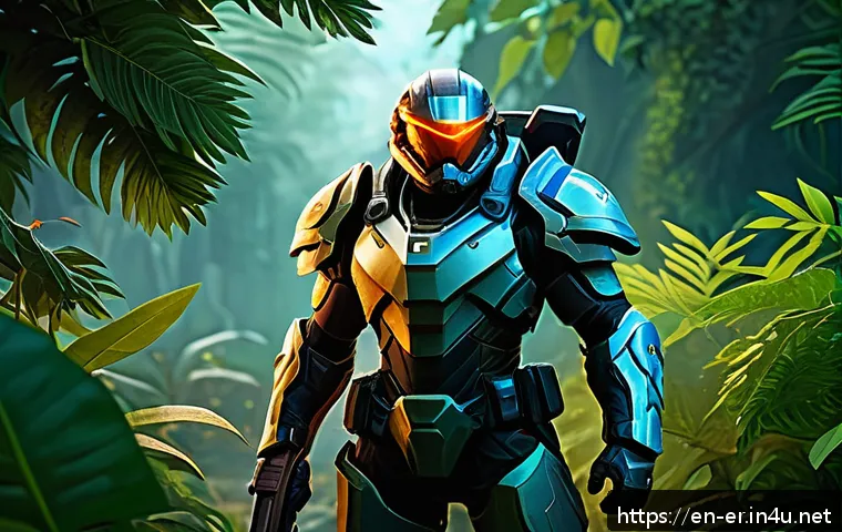 이터널리턴 서포터 클래스 역할 - A strategic support hero in a fantasy MOBA game, wearing light armor and tactical gear, standing par...